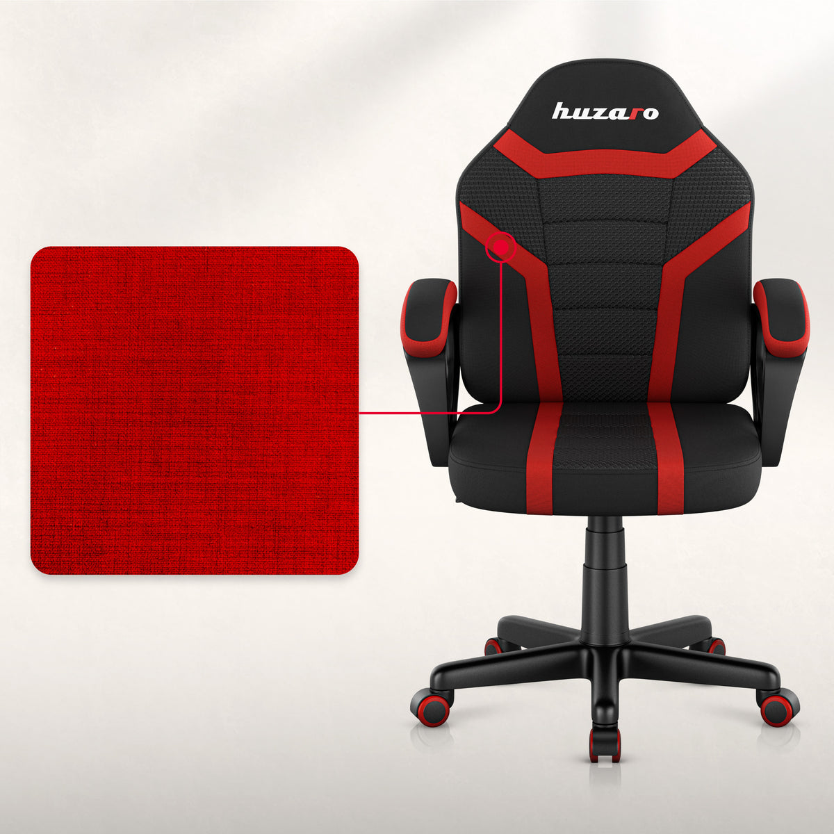 Sillón gaming para niños HUZARO RANGER 1.0 Red Mesh