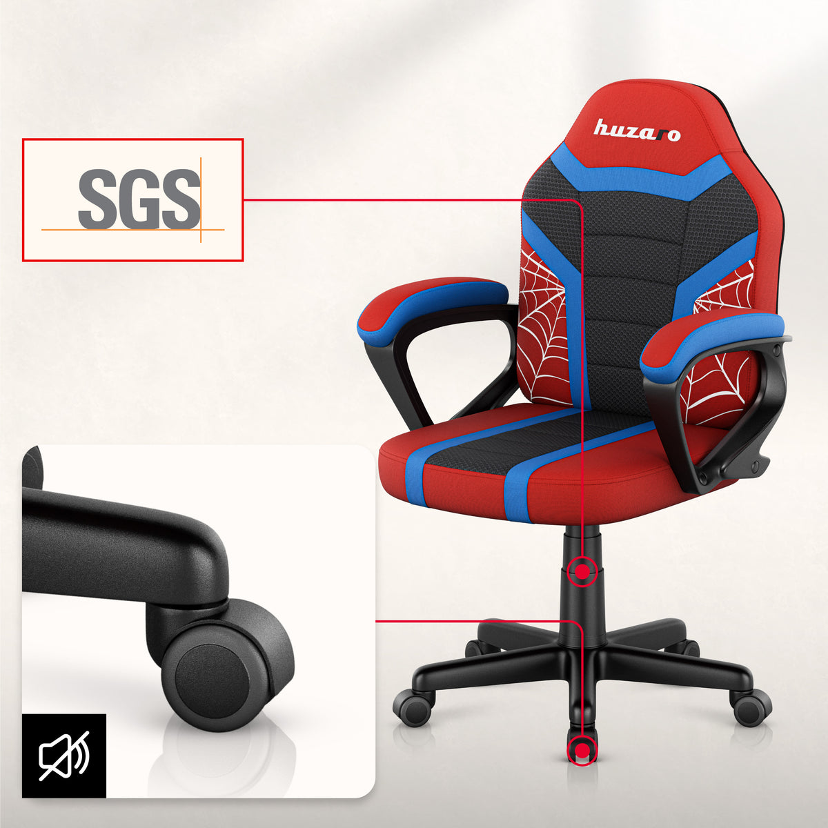 Sillón gaming para niños Huzaro Ranger 1.0 Spider Mesh