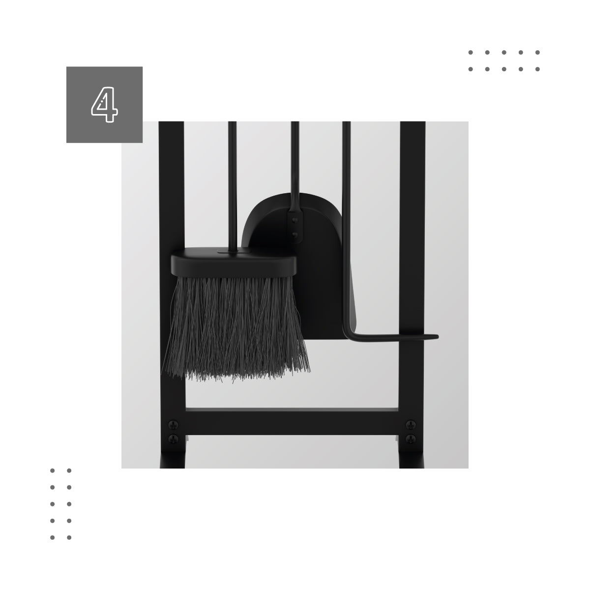 Accesorios para chimenea en un kit 4 en 1