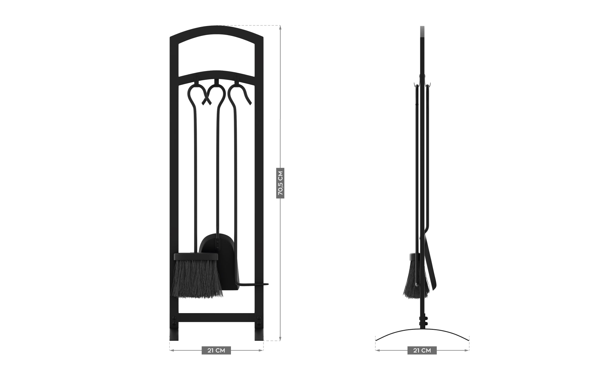 Juego para chimenea Mark Adler Silvan 4.0