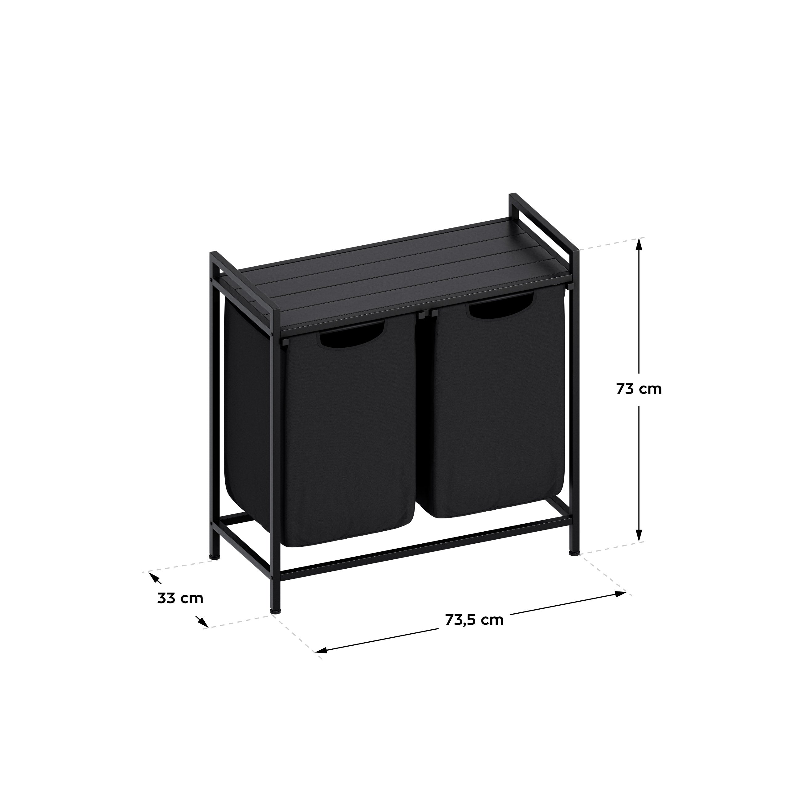 Cesto para la ropa de dos compartimentos Mark Adler Tidy 2.0