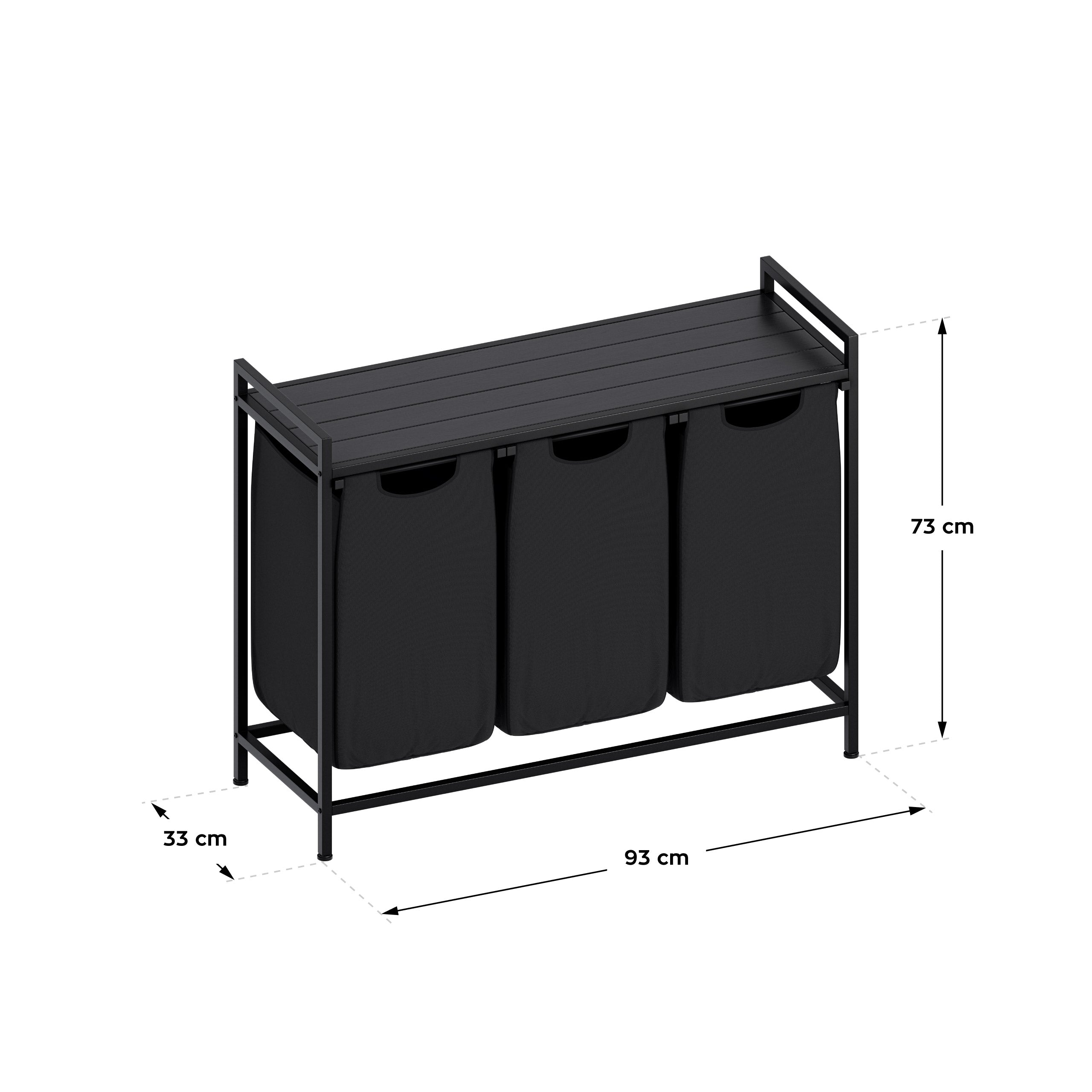 Cesto para la ropa de tres compartimentos Mark Adler Tidy 3.0